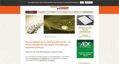 Desktop Screenshot of praxis-wielobinski.de