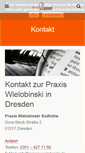 Mobile Screenshot of praxis-wielobinski.de